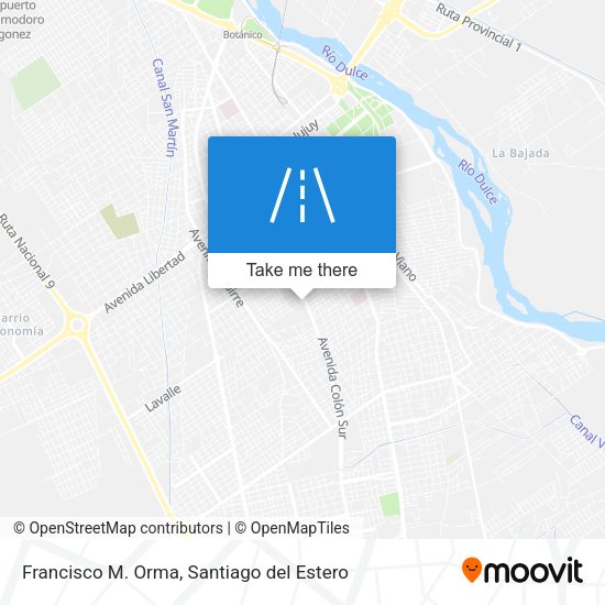 Francisco M. Orma map