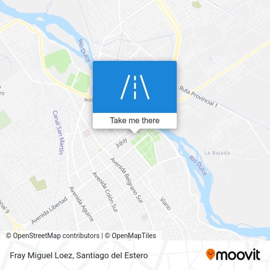 Fray Miguel Loez map