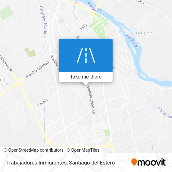 Trabajadores Inmigrantes map