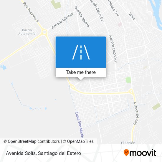Mapa de Avenida Solís