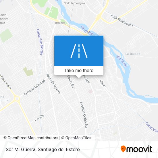 Sor M. Guerra map