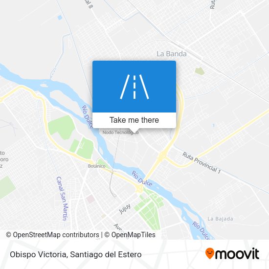 Obispo Victoria map