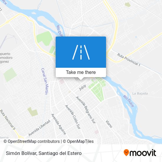 Simón Bolívar map