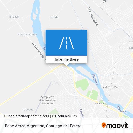 Base Aerea Argentina map