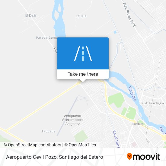 Mapa de Aeropuerto Cevil Pozo