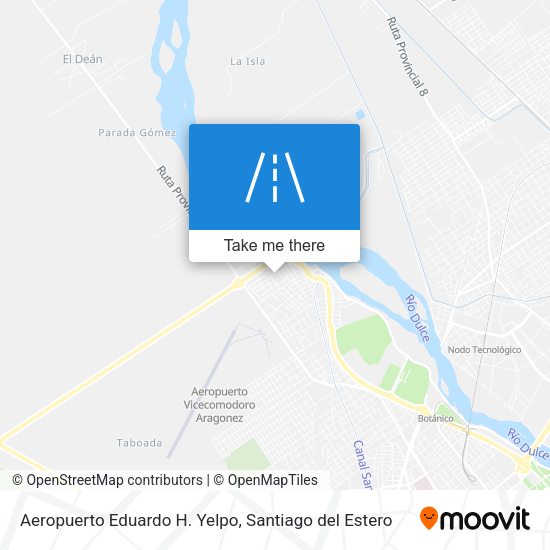 Mapa de Aeropuerto Eduardo H. Yelpo