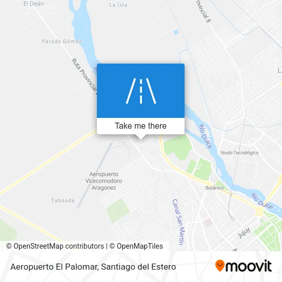 Mapa de Aeropuerto El Palomar