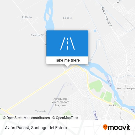Avión Pucará map
