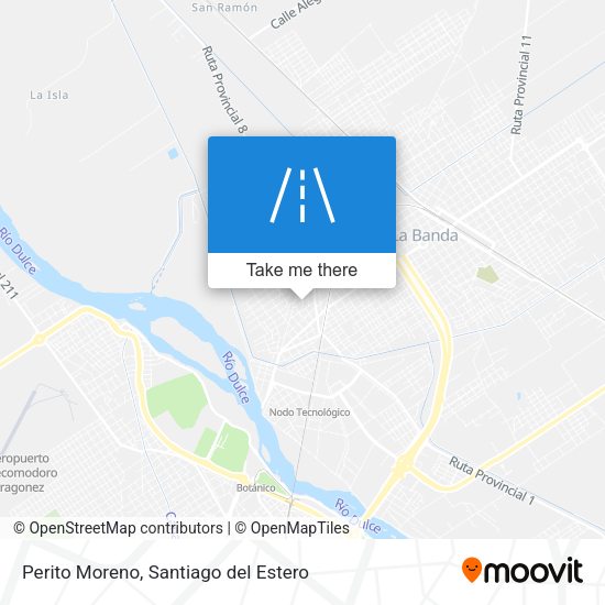 Mapa de Perito Moreno