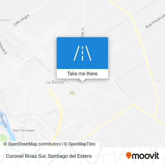 Coronel Rivas Sur map