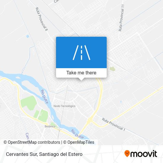 Cervantes Sur map