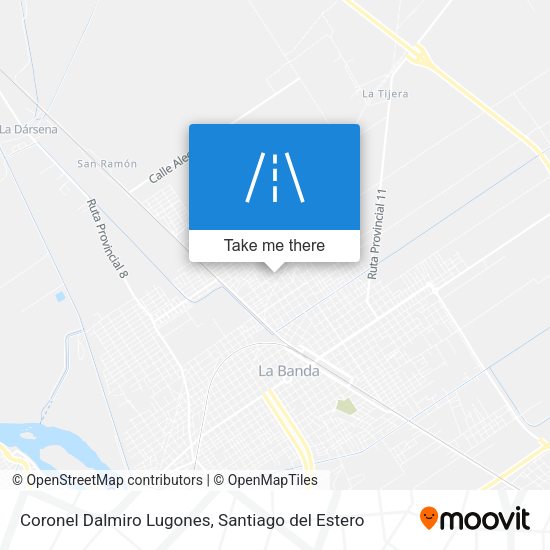Coronel Dalmiro Lugones map