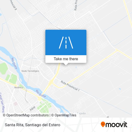 Santa Rita map