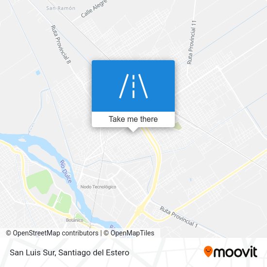 San Luis Sur map