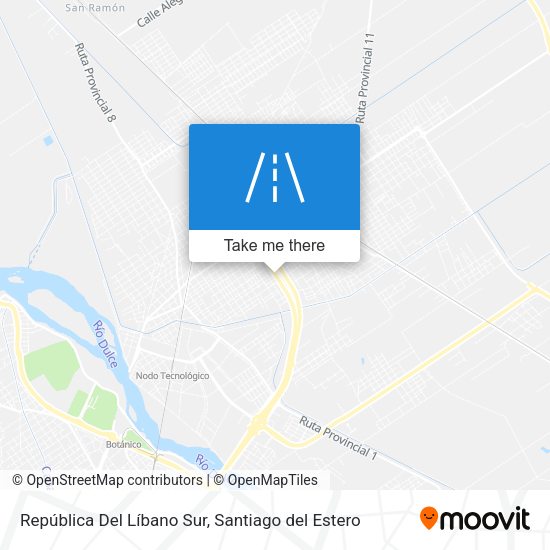 República Del Líbano Sur map
