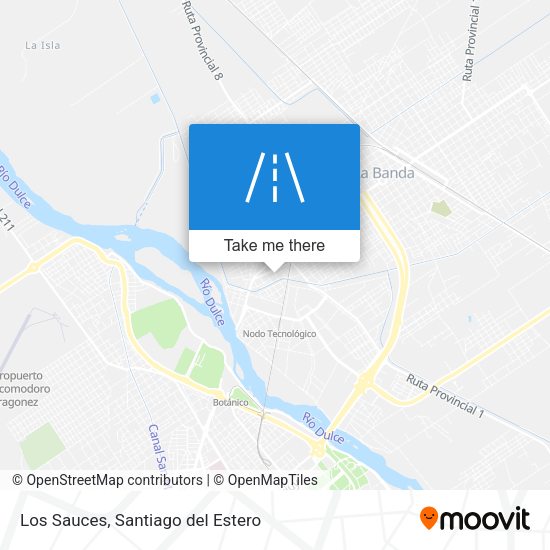 Mapa de Los Sauces