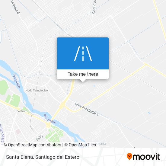 Mapa de Santa Elena