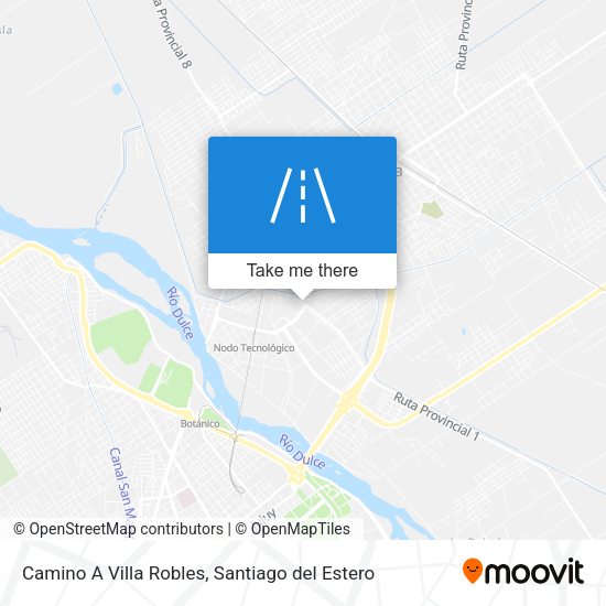 Camino A Villa Robles map