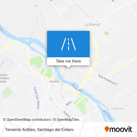 Mapa de Teniente Ardiles