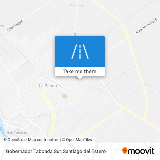 Mapa de Gobernador Taboada Sur