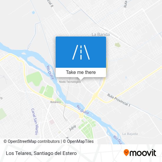 Los Telares map