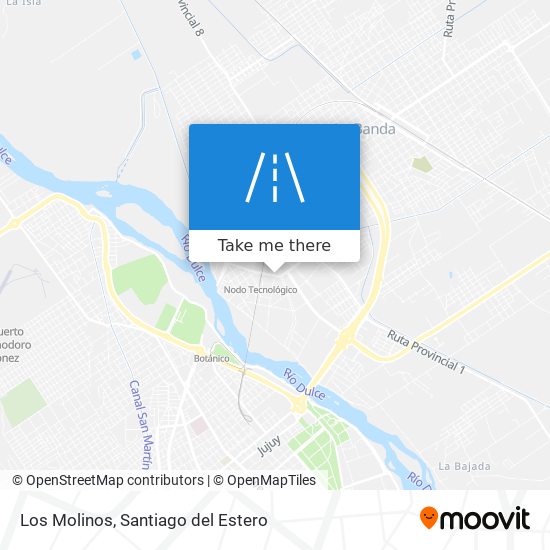 Los Molinos map