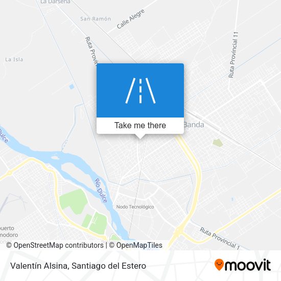 Mapa de Valentín Alsina