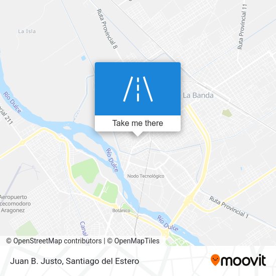 Juan B. Justo map