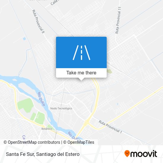 Santa Fe Sur map