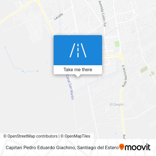 Mapa de Capitan Pedro Eduardo Giachino