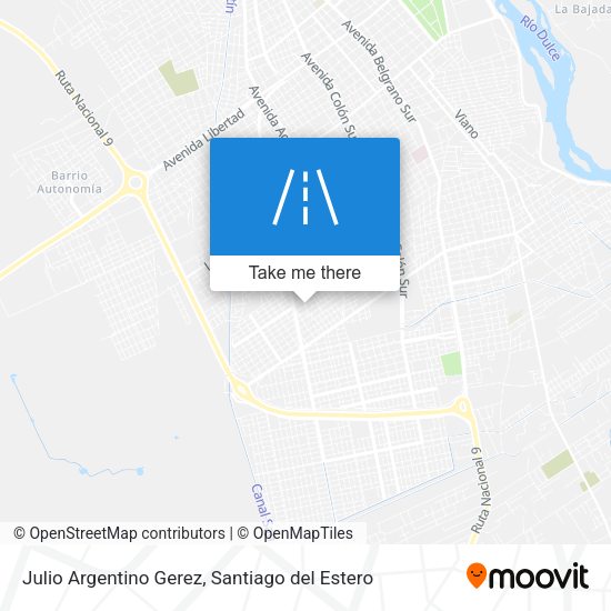 Julio Argentino Gerez map