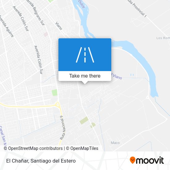 El Chañar map
