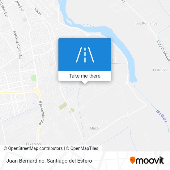 Juan Bernardino map