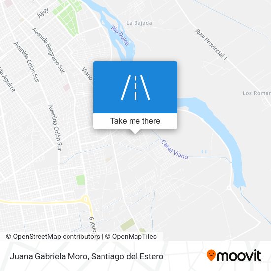 Juana Gabriela Moro map