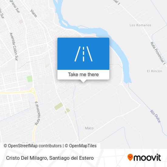 Mapa de Cristo Del Milagro
