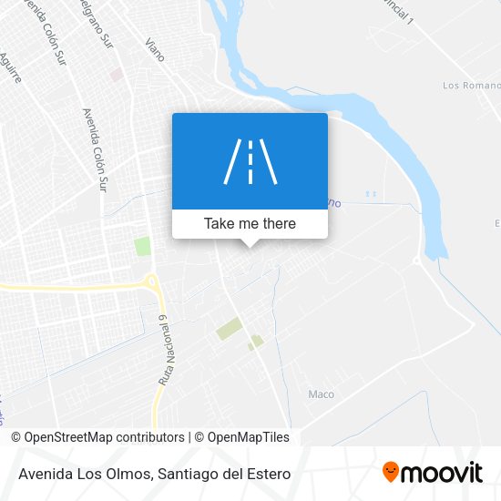 Avenida Los Olmos map