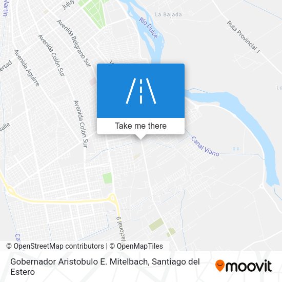 Mapa de Gobernador Aristobulo E. Mitelbach