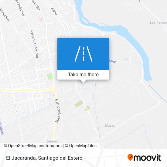 El Jacaranda map