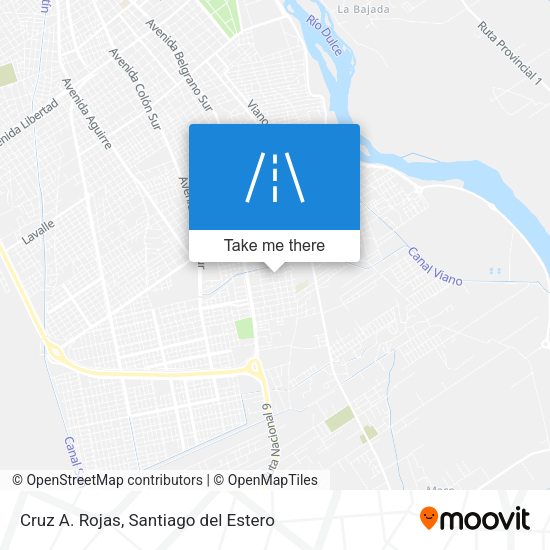 Cruz A. Rojas map