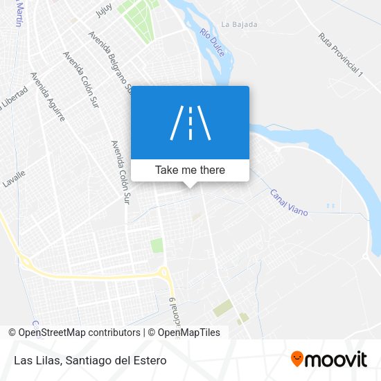 Las Lilas map