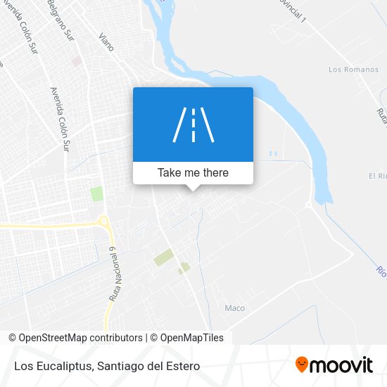 Los Eucaliptus map