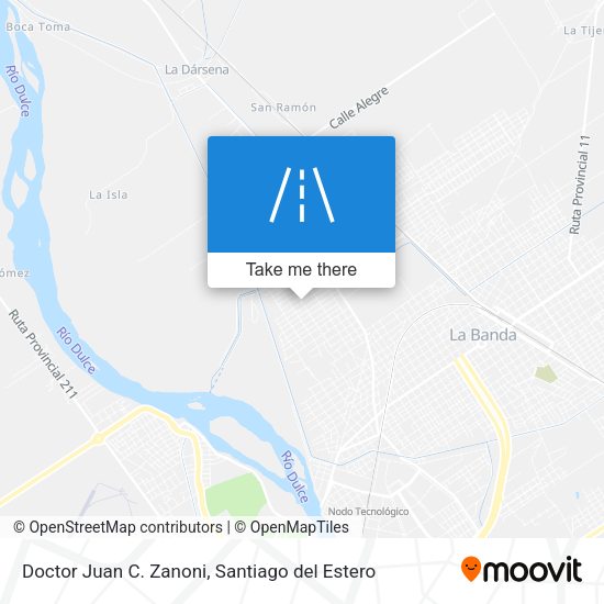 Doctor Juan C. Zanoni map