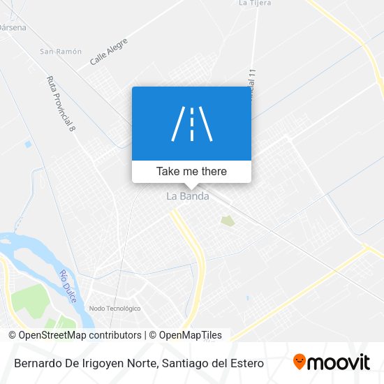 Bernardo De Irigoyen Norte map