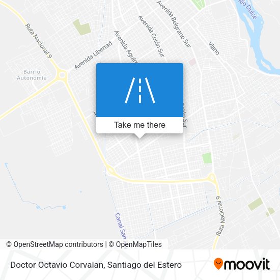Doctor Octavio Corvalan map
