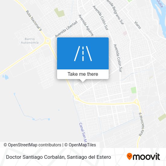 Doctor Santiago Corbalán map
