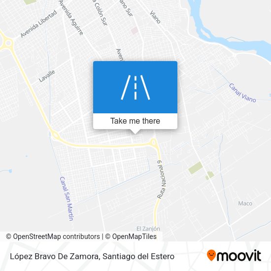 Mapa de López Bravo De Zamora