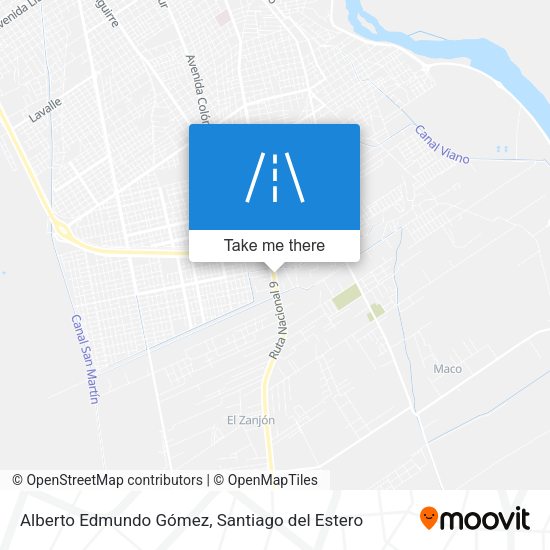 Alberto Edmundo Gómez map