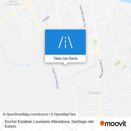 Doctor Esteban Laureano Maradona map