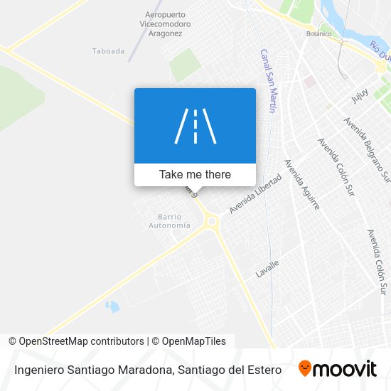 Ingeniero Santiago Maradona map