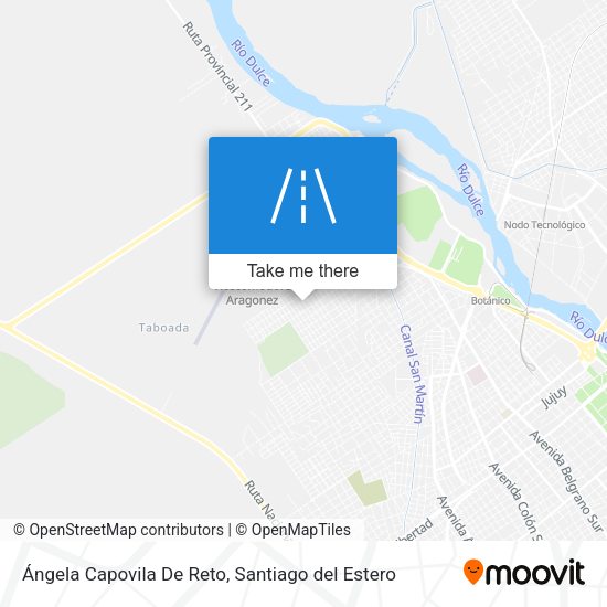 Mapa de Ángela Capovila De Reto